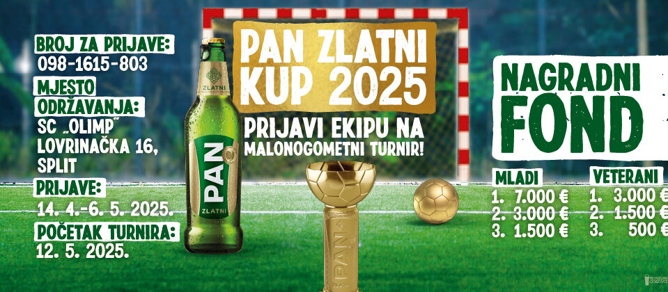 Prijavi ekipu i osvoji Pan Zlatni kup 2025!