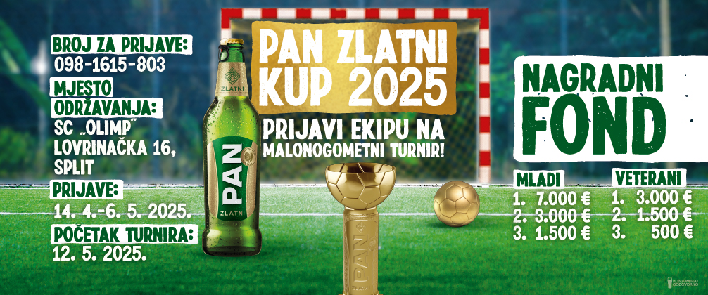 Prijavi ekipu i osvoji Pan Zlatni kup 2025!