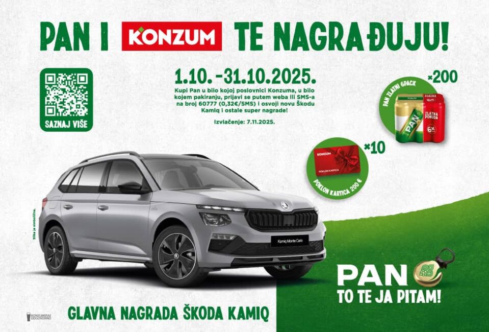 Nagradna igra “Pan i Konzum te nagrađuju”